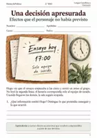 Vista previa - Hojas de trabajo - Decisiones y efectos inesperados cuaderno 2.º ESO - Portada