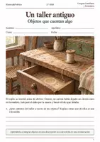 Vista previa - Hojas de trabajo - Describir objetos en una escena: cuaderno 2.º ESO - Portada