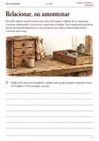Vista previa - Hojas de trabajo - Describir objetos en una escena: cuaderno 2.º ESO - página 1