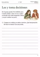 Vista previa - Hojas de trabajo - Caracterizar personajes con acciones cuaderno 2.º ESO - página 3