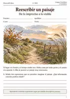 Vista previa - Hojas de trabajo - Revisar descripciones de paisajes: cuaderno 2.º ESO - Portada