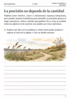 Vista previa - Hojas de trabajo - Revisar descripciones de paisajes: cuaderno 2.º ESO - página 1