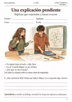 Vista previa - Hojas de trabajo - Diálogo, coherencia y revisión narrativa: 15 cuadernos 2.º ESO - página 1