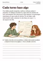 Vista previa - Hojas de trabajo - Diálogo, coherencia y revisión narrativa: 15 cuadernos 2.º ESO - página 2