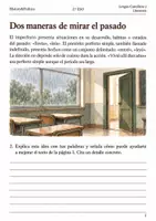 Vista previa - Hojas de trabajo - Pretérito imperfecto e indefinido cuaderno 2.º ESO - página 1