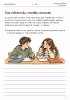 Vista previa - Hojas de trabajo - Pronombres y referentes claros cuaderno 2.º ESO - página 1