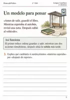 Vista previa - Hojas de trabajo - Conectores temporales en el relato cuaderno 2.º ESO - página 2