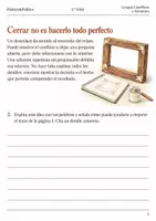 Vista previa - Hojas de trabajo - Mejorar un desenlace precipitado cuaderno 2.º ESO - página 1