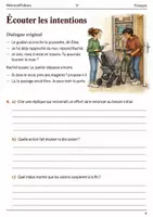 Aperçu - Feuilles d'exercices - Deux voisins en désaccord écrire des répliques crédibles – livret de français 5e - Page 3