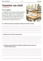 Aperçu - Feuilles d'exercices - Imparfait et passé simple organiser l’arrière-plan et l’action – livret de français 5e - Page 3
