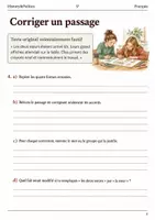 Aperçu - Feuilles d'exercices - Accords dans la narration corriger sans changer le sens – livret de français 5e - Page 3