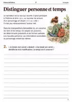 Aperçu - Feuilles d'exercices - Changer de narrateur maintenir la cohérence des temps – livret de français 5e - Page 1