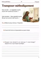 Aperçu - Feuilles d'exercices - Changer de narrateur maintenir la cohérence des temps – livret de français 5e - Page 2
