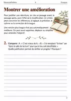 Aperçu - Feuilles d'exercices - Du premier jet au texte final justifier trois améliorations – livret de français 5e - Page 1