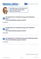 Vorschau - Arbeitsblätter - Flächeninhalt Rechteck und Quadrat Kurztest Klasse 4 - Seite 3