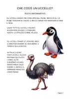 anteprima - Esercizi - Alla scoperta degli uccelli – In stampato maiuscolo per la classe 1ª - Pagina 1