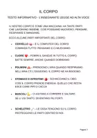 anteprima - Esercizi - Alla scoperta del corpo – In stampato maiuscolo per la classe 1ª - Pagina 1