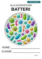 anteprima - Esperimenti - Alla scoperta dei batteri – In stampato maiuscolo per la classe 1ª - Pagina di copertina