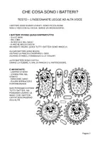 anteprima - Esperimenti - Alla scoperta dei batteri – In stampato maiuscolo per la classe 1ª - Pagina 1