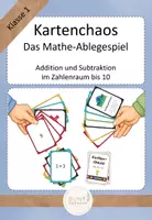 Vorschau - Spiele - Kartenchaos – Das Mathe-Ablegespiel (ZR bis 10) - Deckblatt