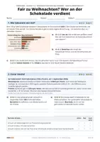 Vorschau - Arbeitsblätter - Weihnachten fair? Wer an der Schokolade verdient | Klasse 7/8 | Gratis-Arbeitsblatt + Lösung - Seite 1