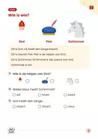 Voorbeeld - Begrijpend lezen eerste leerjaar: Lien en Omar vieren Sinterklaas - Pagina 1