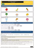 Vorschau - Arbeitsblätter - Healthy eating – fruit, veggies & a healthy lunch (A1) - Seite 1