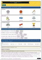 Vorschau - Arbeitsblätter - Sports – school teams, ball games & my favorite sport (A1) - Seite 1