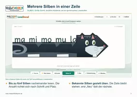 Vorschau - Arbeitsblätter - 📏 Leselineal – Smartboard-Tool zum Lesenlernen | Wörter & Silben | Klasse 1–2 - Seite 2