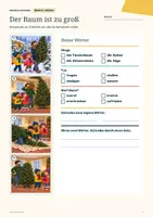Vorschau - Arbeitsblätter - Bildergeschichte Weihnachten Klasse 2 kostenlos: Der Baum ist zu groß (Probe) - Seite 3