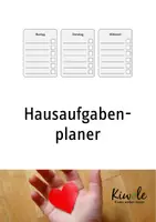 Vorschau - Arbeitsblätter - Hausaufgabenplaner / Wochenplaner - Deckblatt