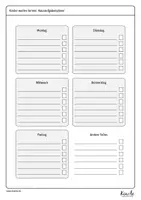 Vorschau - Arbeitsblätter - Hausaufgabenplaner / Wochenplaner - Seite 3