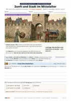 Vorschau - Arbeitsblätter - GRATIS Probeblatt: Denkwerk Geschichte – Zunft und Stadt im Mittelalter – KI-sichere Aufgaben (Kl. 6) - Seite 1