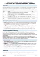 Vorschau - Arbeitsblätter - Christmas Traditions in the UK and USA | Klasse 5/6 | Lesetext + 4 Arbeitsblätter mit Lösungen - Seite 1