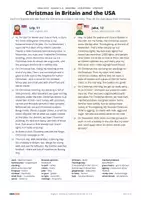 Vorschau - Arbeitsblätter - Christmas Traditions in the UK and USA | Klasse 5/6 | Lesetext + 4 Arbeitsblätter mit Lösungen - Seite 2