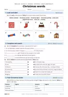 Vorschau - Arbeitsblätter - Christmas in Britain and the USA – Vocabulary | Klasse 5/6 | Gratis-Arbeitsblatt + Lösung - Seite 1