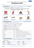 Vorschau - Arbeitsblätter - Christmas in Britain and the USA – Vocabulary | Klasse 5/6 | Gratis-Arbeitsblatt + Lösung - Seite 2
