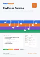 Vorschau - Arbeitsblätter - Rhythmus-Training: Übungsblatt + Lösung - Deckblatt