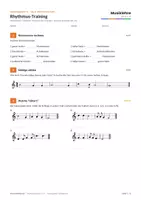 Vorschau - Arbeitsblätter - Rhythmus-Training: Übungsblatt + Lösung - Seite 1