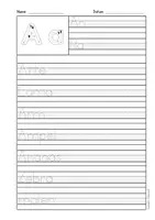 Vorschau - Arbeitsblätter - Arbeitsblätter Buchstabe A Druckschrift, Buchstabeneinführung, DaZ, Deutsch - Seite 3