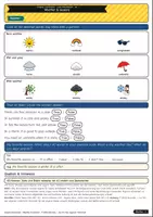 Vorschau - Arbeitsblätter - Weather & seasons – sunny, rainy, windy & snowy (A1) - Seite 1