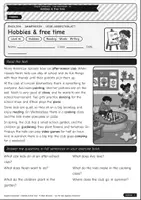 Vorschau - Arbeitsblätter - Hobbies & free time – the after-school club (A1) - Deckblatt