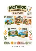 Vista previa - Unidades / Secuencias / Situaciones de Aprendizaje - ✏️📚 5 dictados de reglas ortográficas - página 1