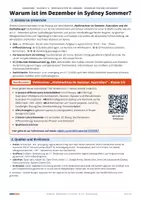Vorschau - Arbeitsblätter - Weihnachten im Sommer? Jahreszeiten auf der Südhalbkugel | Klasse 5/6 | Gratis-Arbeitsblatt + Lösung - Seite 3