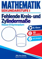 Vorschau - Arbeitsblätter - Fehlende Kreis- und Zylindermaße | Mathematik Klasse 8 Gymnasium | 10 Arbeitsblätter mit Lösungen als PDF - Deckblatt