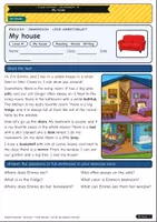 Vorschau - Arbeitsblätter - My house – Welcome to my home! (A1) - Deckblatt