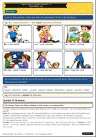 Vorschau - Arbeitsblätter - Past simple – regular verbs with -ed (A1) - Seite 1