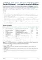 Vorschau - Arbeitsblätter - Sankt Nikolaus im Advent | Klasse 1/2 | Lesetext in 2 Niveaus + 4 Arbeitsblätter mit Lösungen - Seite 1