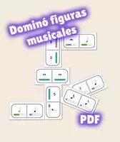 Vista previa - Juegos / Gamificación - Dominó de figuras musicales - Ideal para la clase de música - Portada
