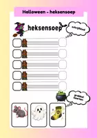 Voorbeeld - Halloween - heksensoep - Voorblad